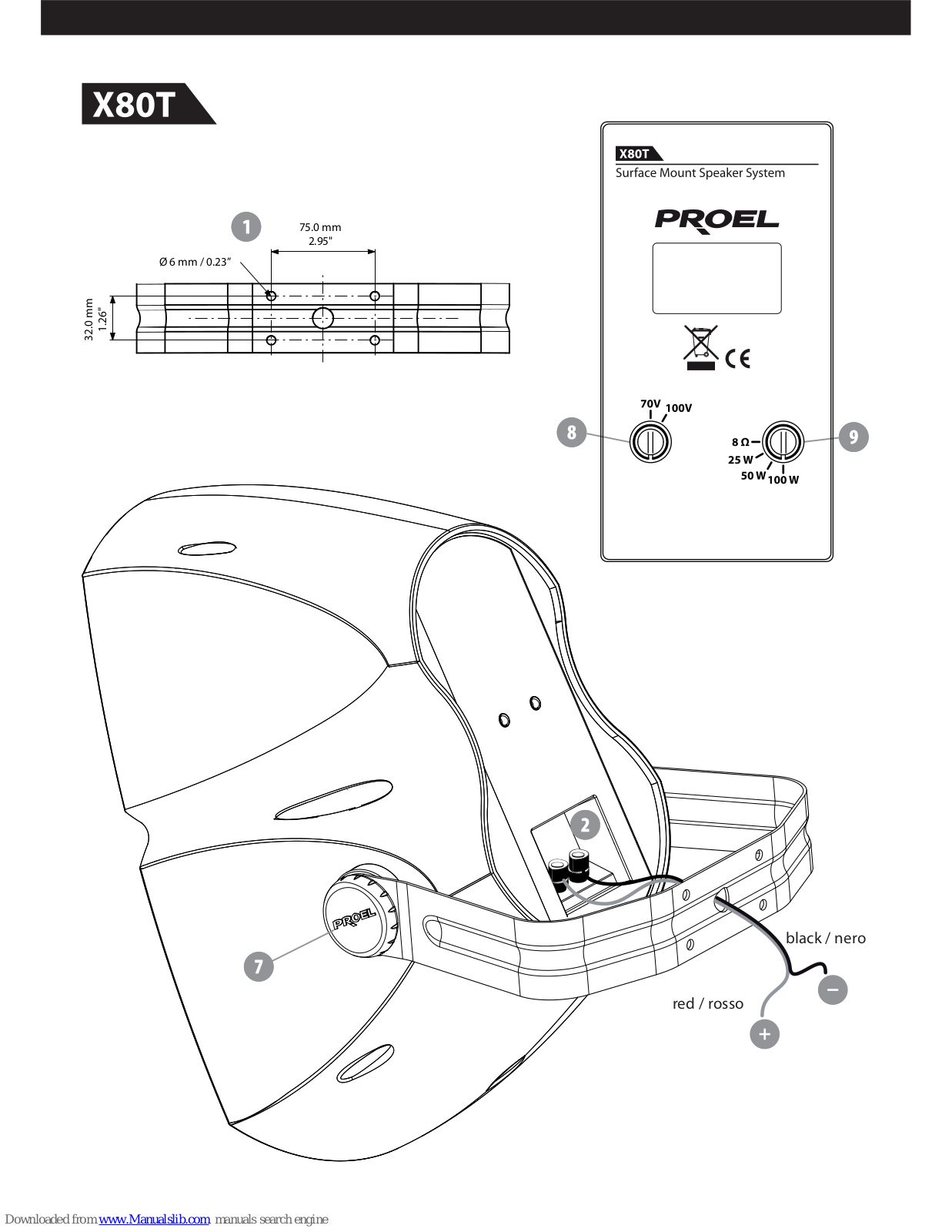 PROEL X80T - SCHEMA User Manual