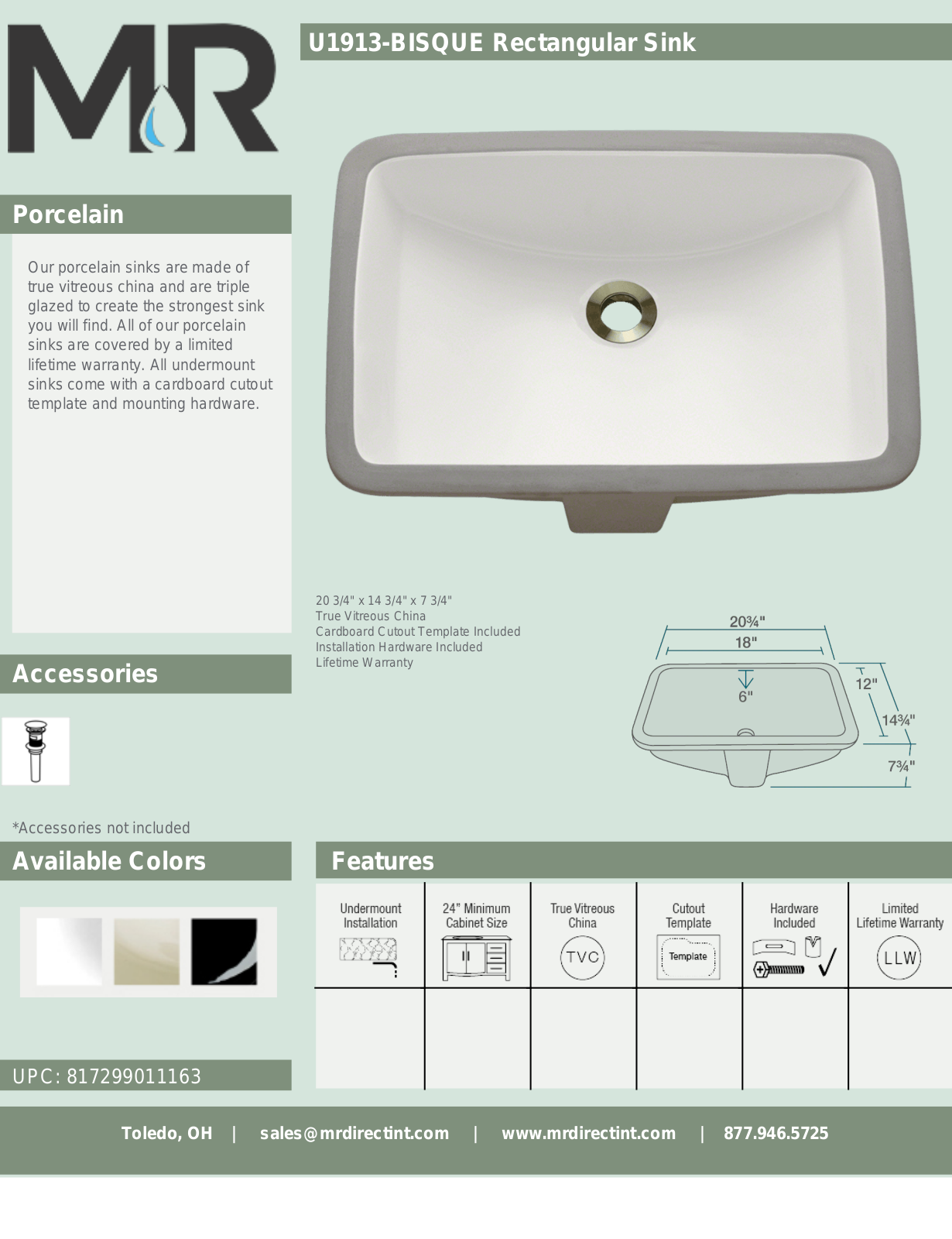 MR Direct MRDR1573 Specifications - ManualMachine.com