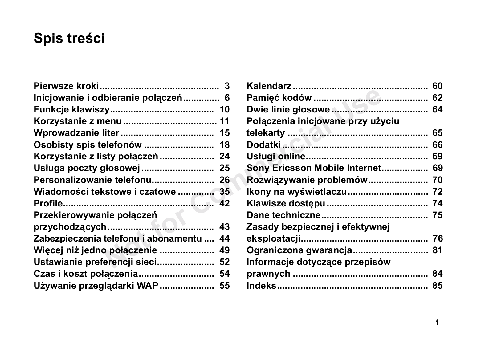 Sony ericsson T600 User Manual