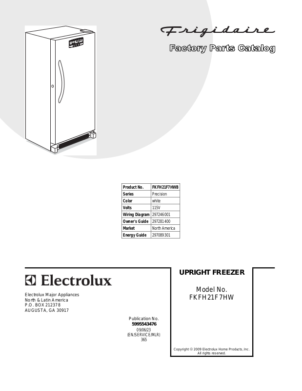 Frigidaire FKFH21F7HWB User Manual