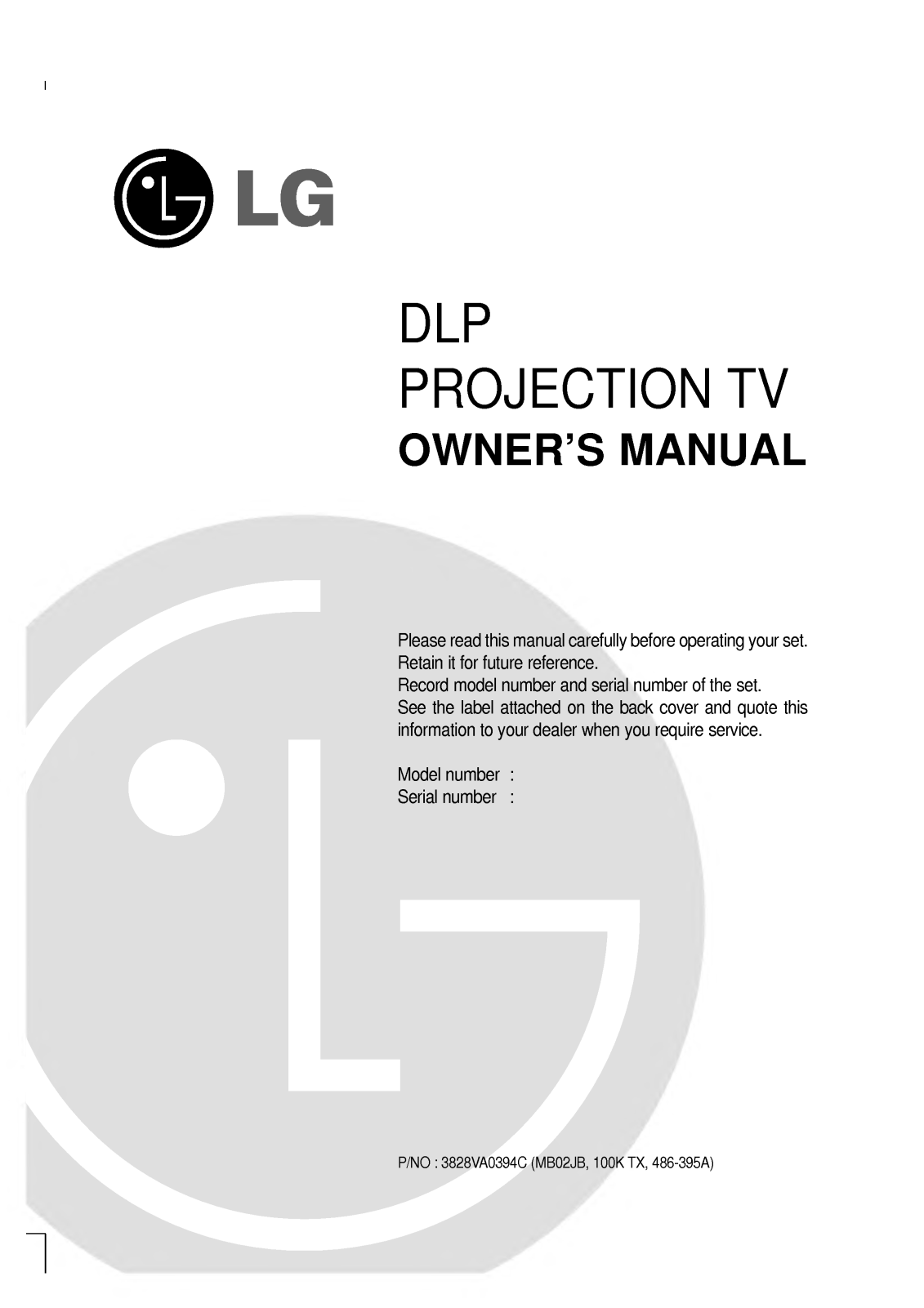 LG RT-44SZ21RB User Manual