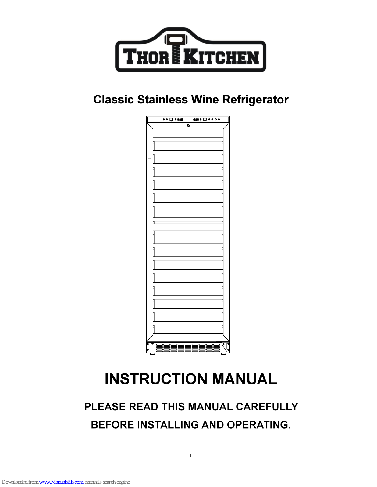 Thor Kitchen JC-428B2EQ Instruction Manual