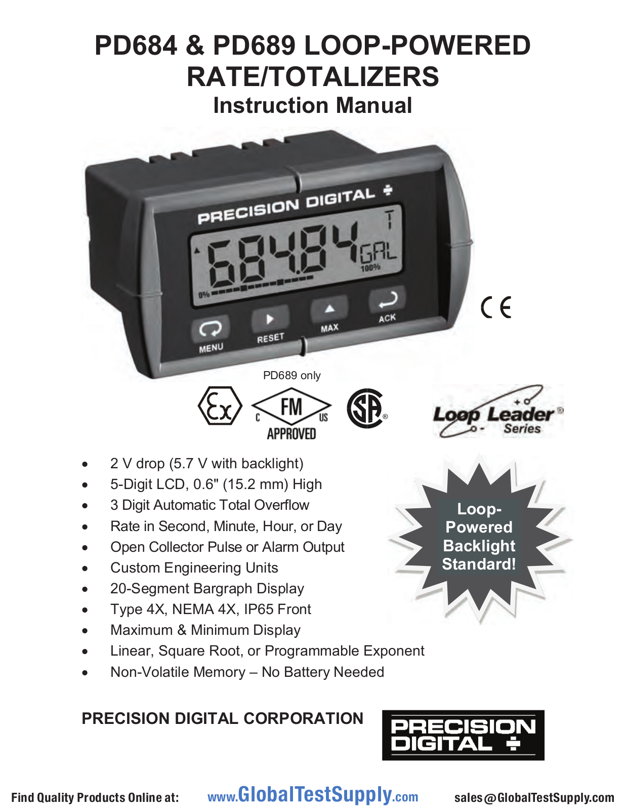 Precision Digital PD684-0K1 User manual - ManualMachine.com