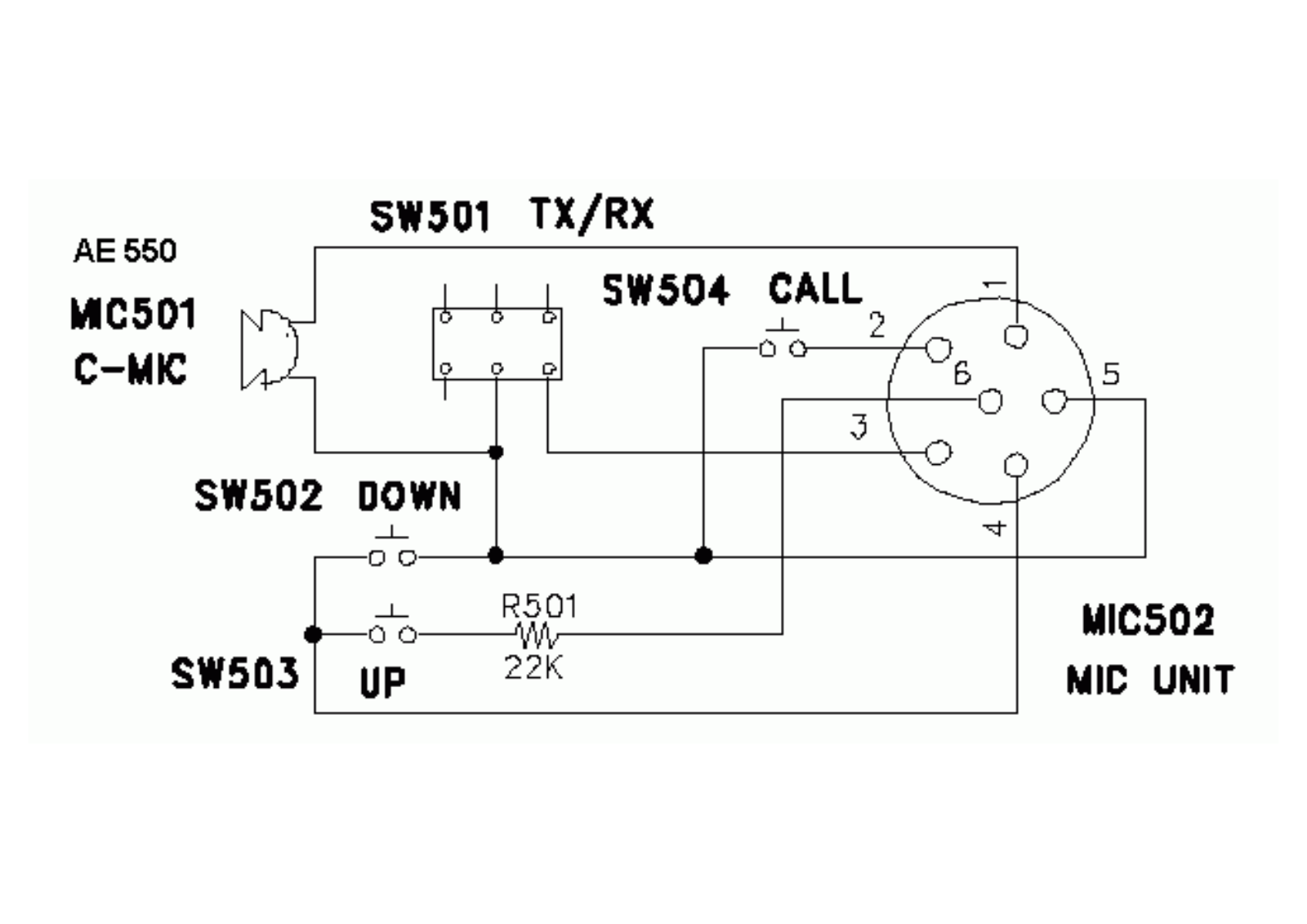 Mic-wiring AE550 User Guide