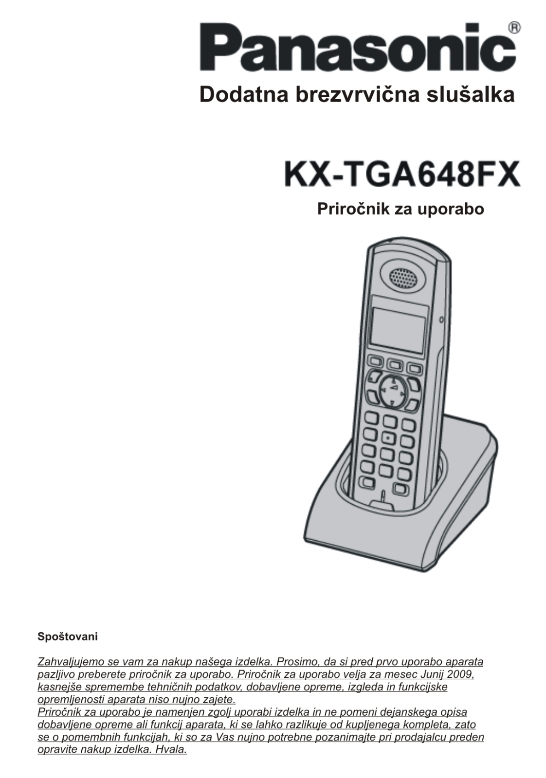 Panasonic KX-TGA648FX User Manual