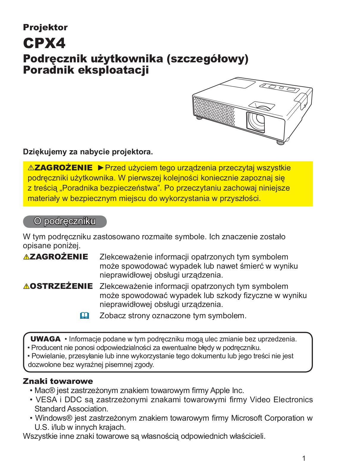 Hitachi CPX4 User Manual