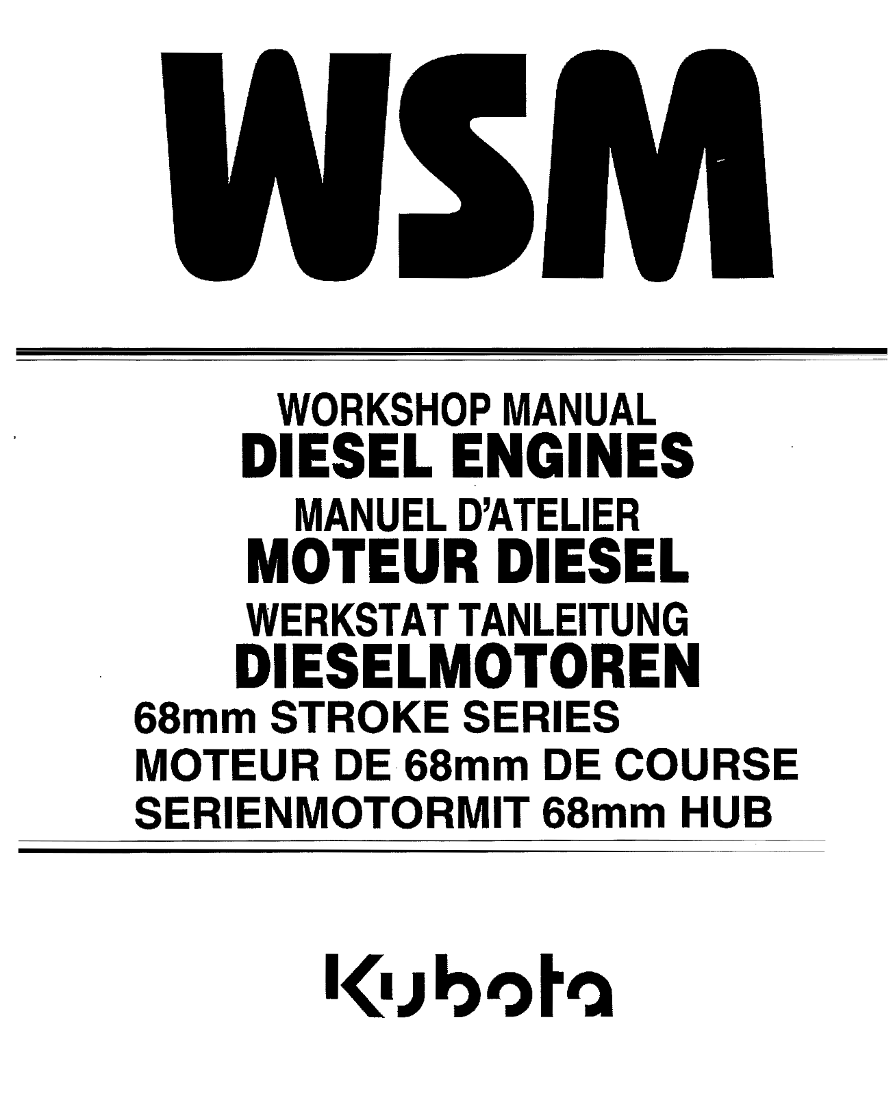 Kubota Z482 Diesel Engine Workshop Manual - ManualMachine.com