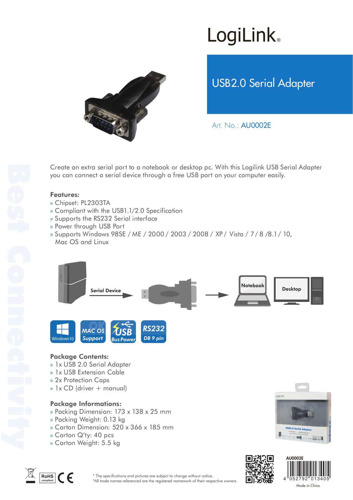 LogiLink AU0002E User Manual - ManualMachine.com