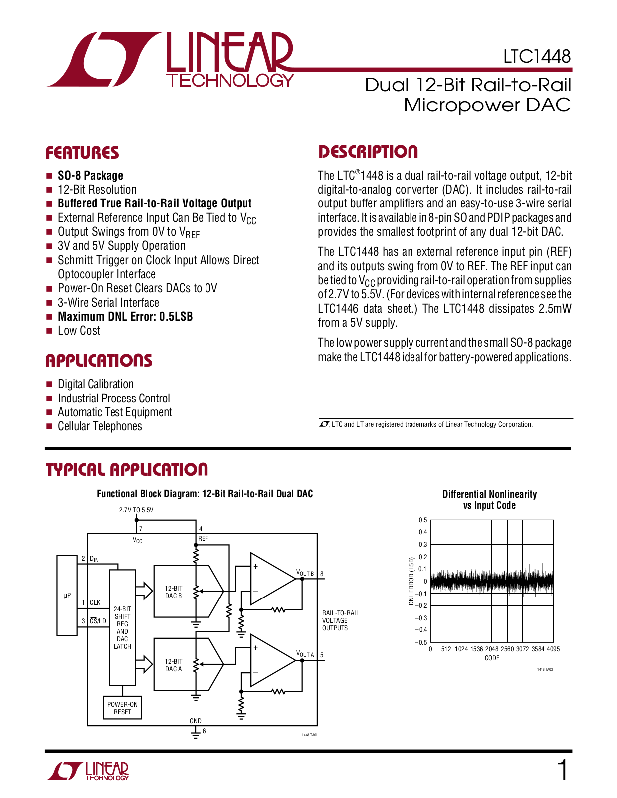 Linear Technology LTC1448 Datasheet