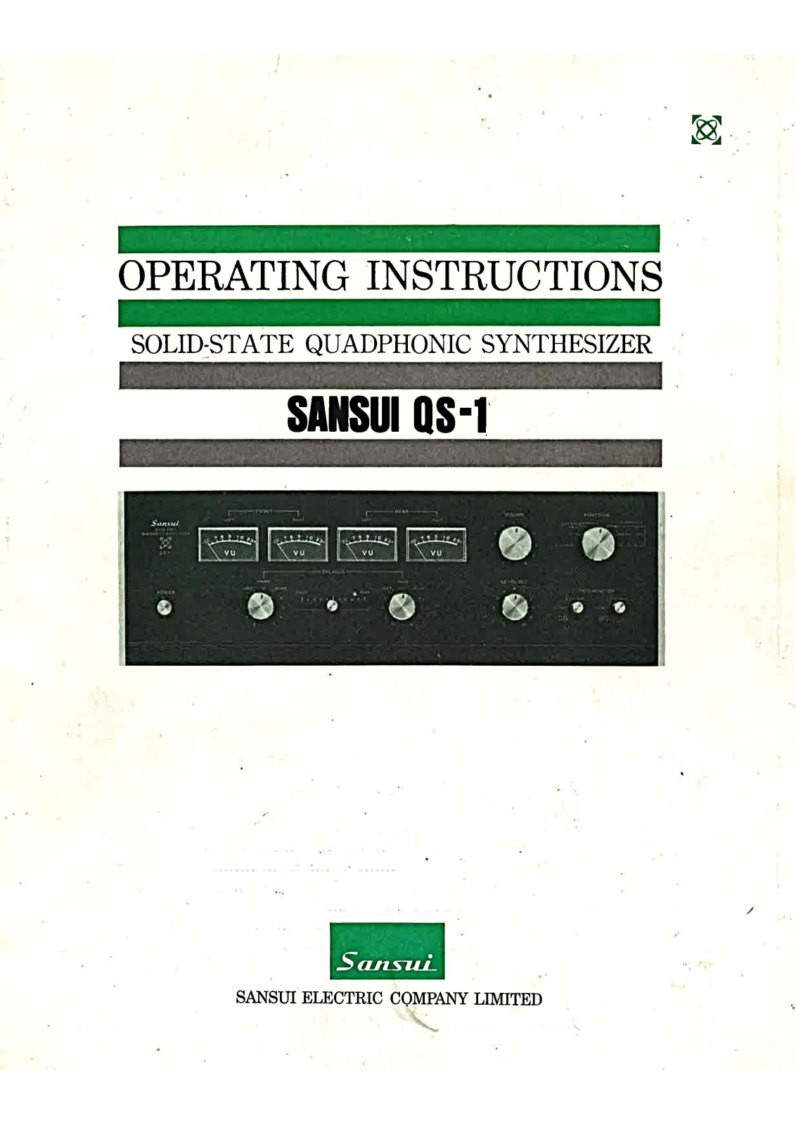 Sansui QS-1 Owners Manual
