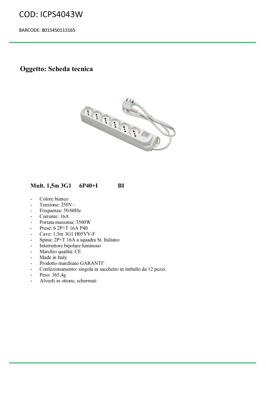Fme ICPS4043W Datasheet - ManualMachine.com