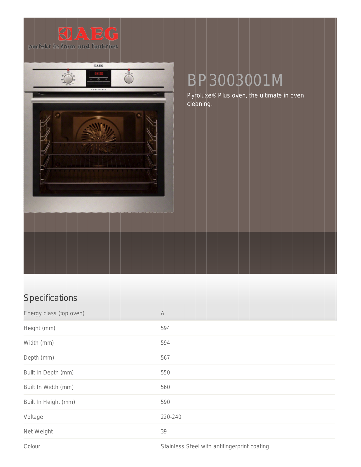 AEG BP5304001B User Manual