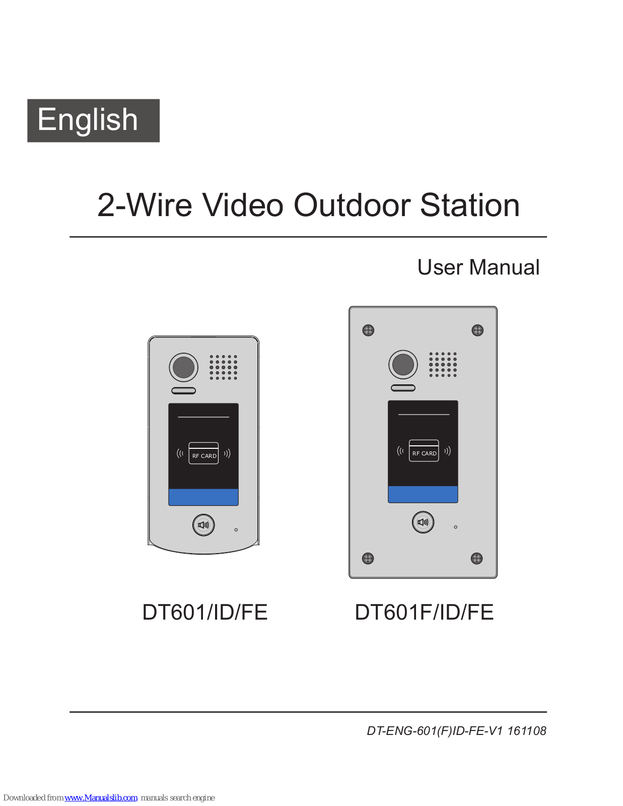 V-Tec DT601, DT601F, DT601ID, DT601FE User Manual