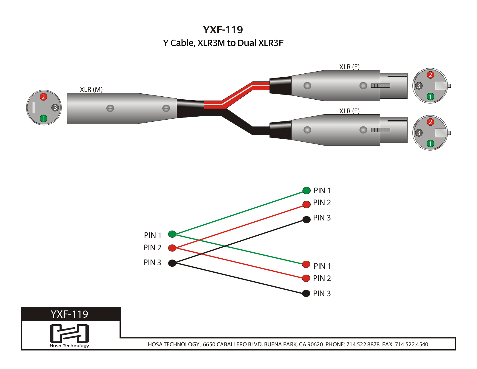 Hosa YXF-101.5, YXF-119 Users Manual