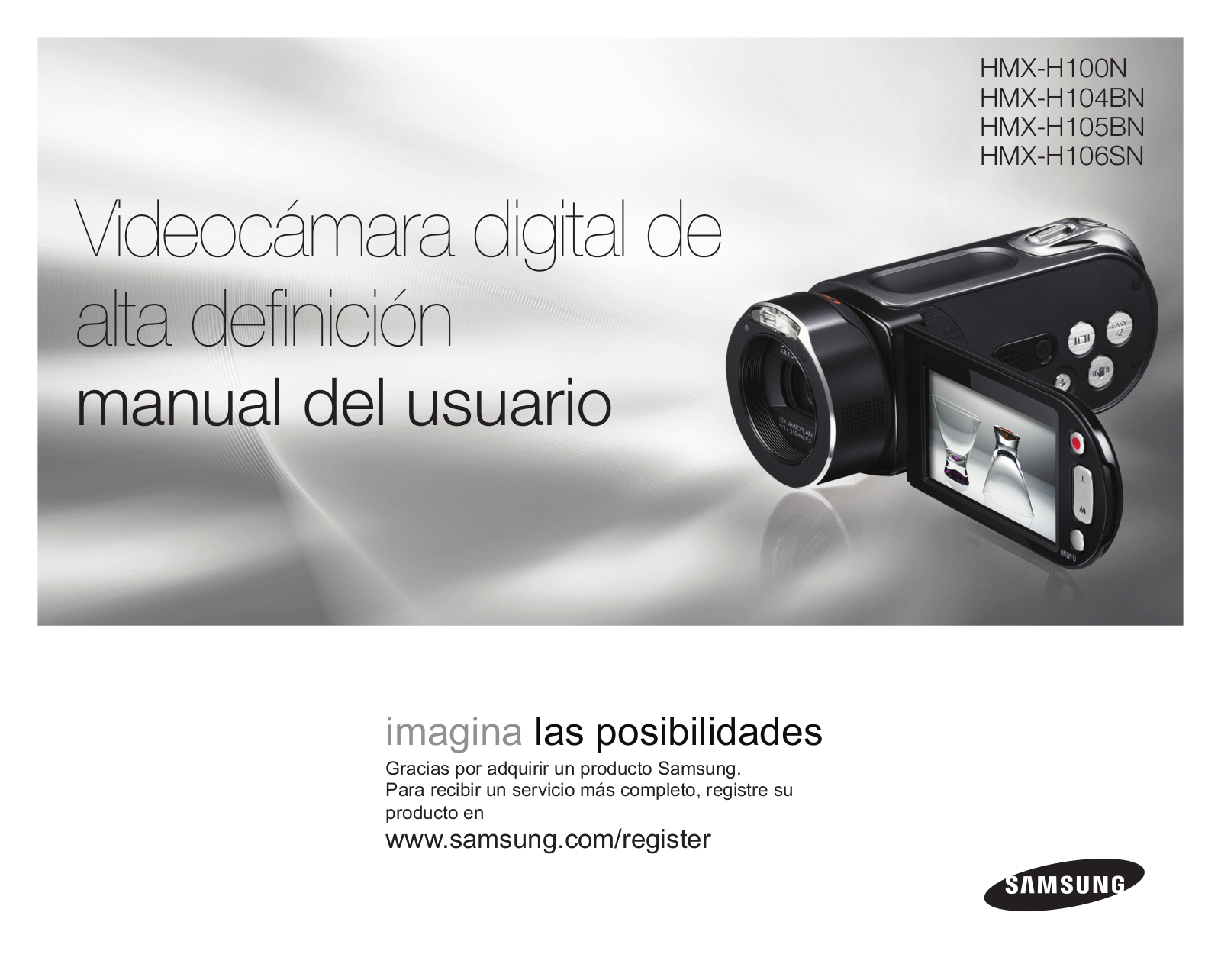 Samsung HMX-H100, HMX-H106, HMX-H104BN, HMX-H100NM, HMX-H106SN User Manual