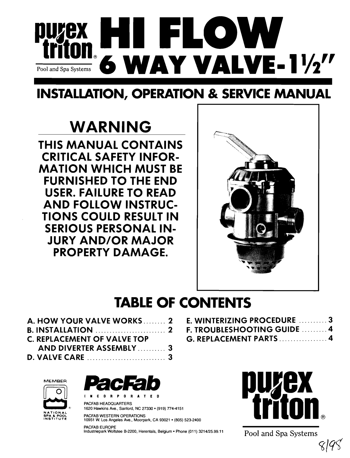 purex HI FLOW installation Guide - ManualMachine.com