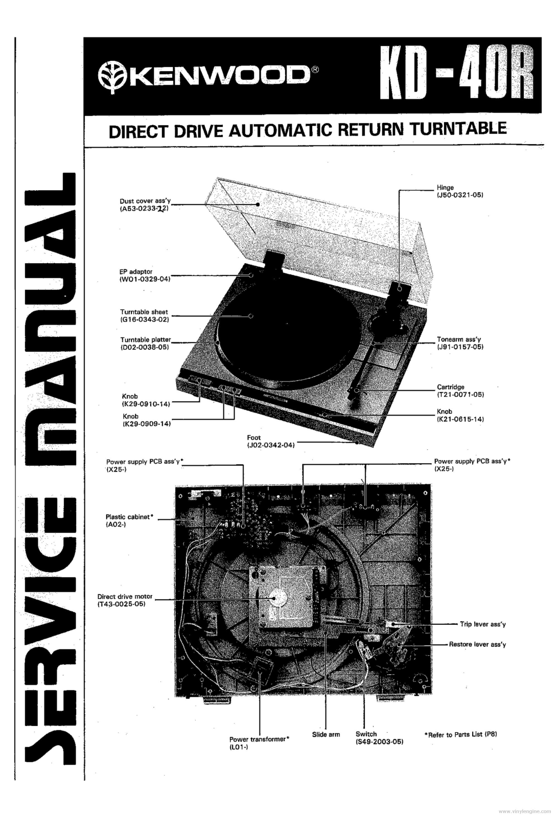 Kenwood KD-40R Service Manual