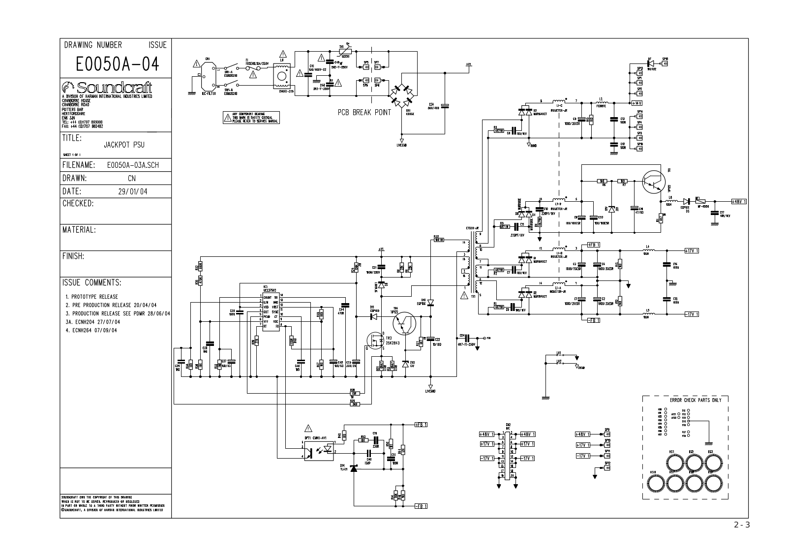 SoundCraft gb8 Schematic