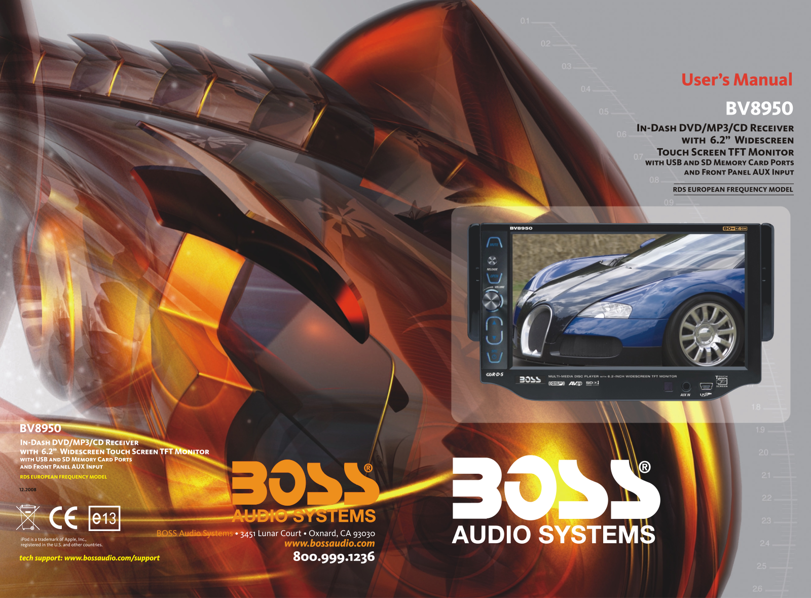 Boss Audio BV8950 User Manual