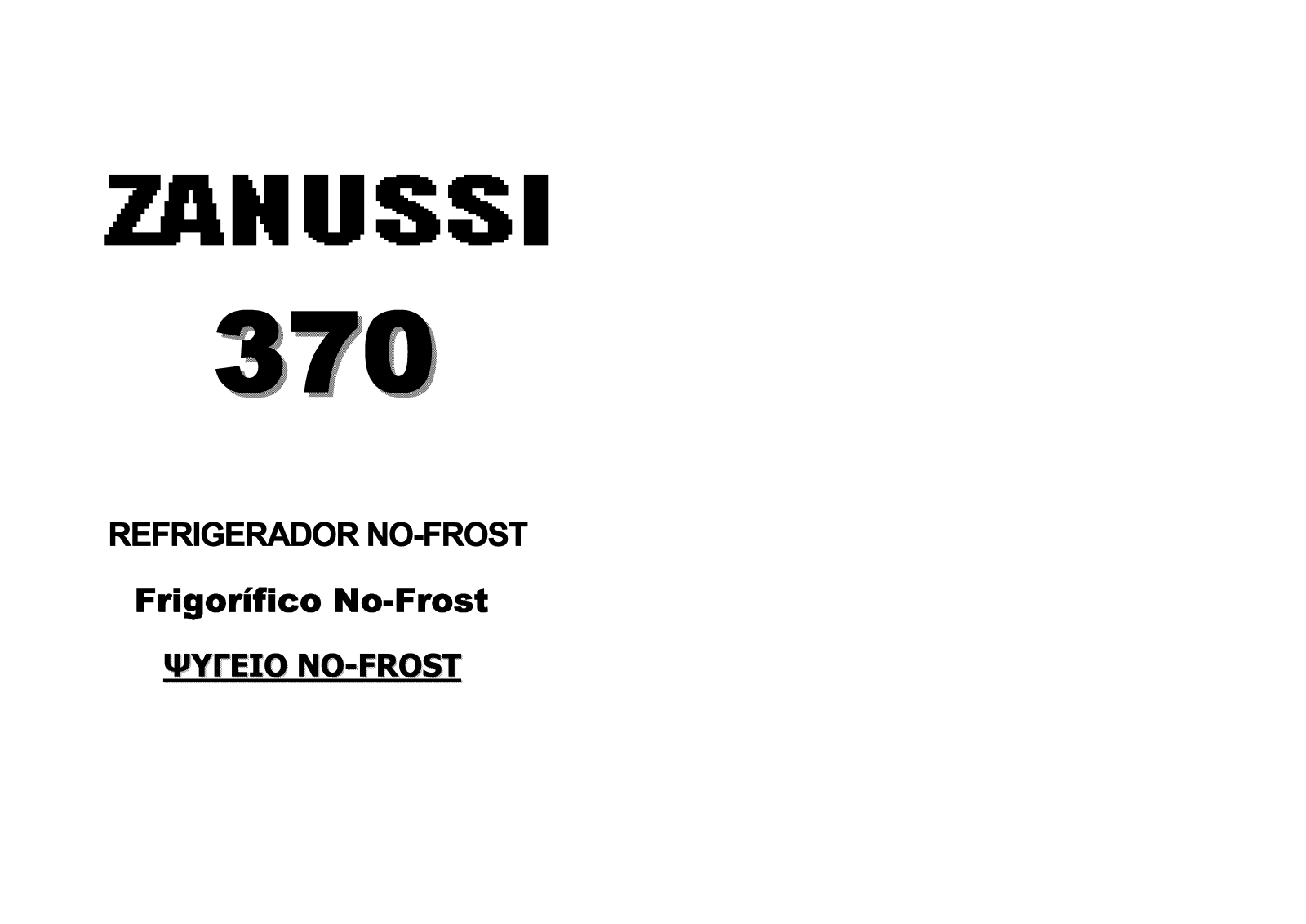 Zanussi ZD3380X, ZD3380 User Manual