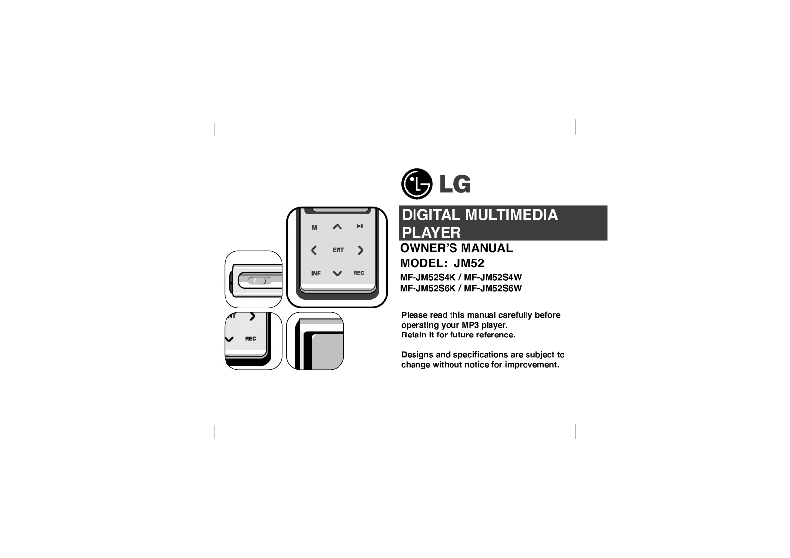 LG MF-JM52S4K User Manual