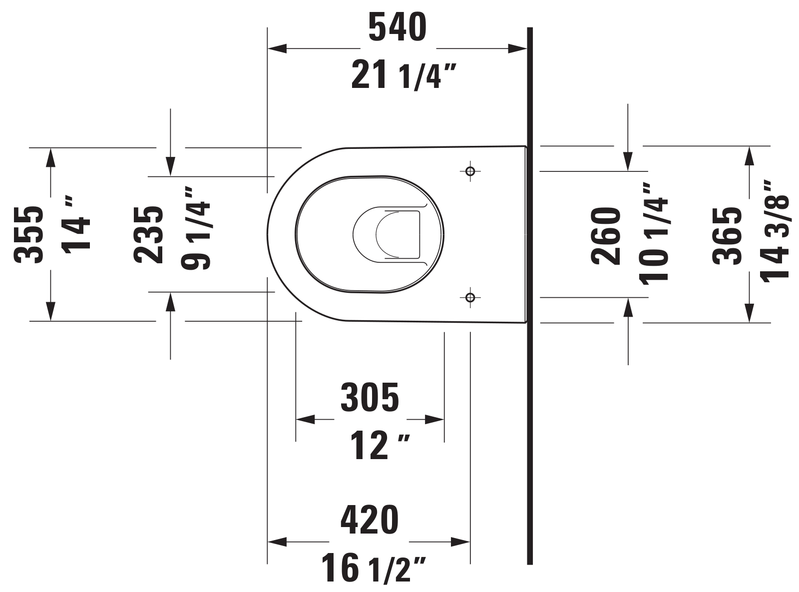 Duravit DRV1830 Dimensions - ManualMachine.com