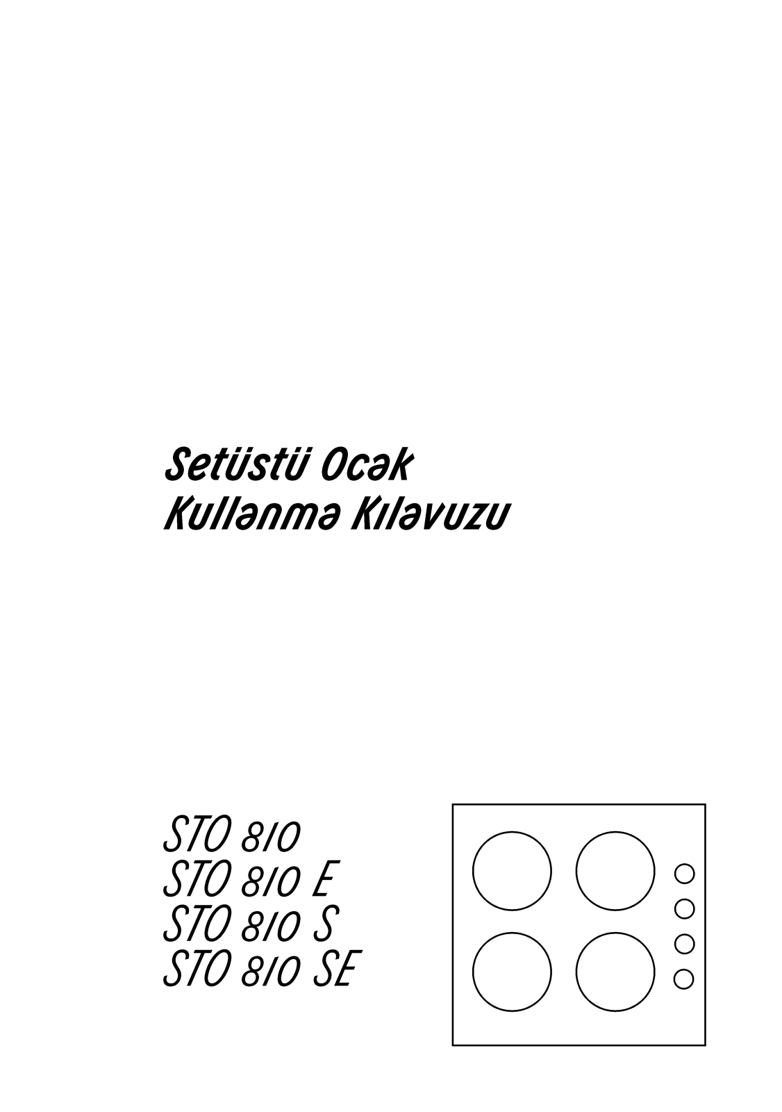 Arçelik STO810E, STO810S, STO810SE User manual