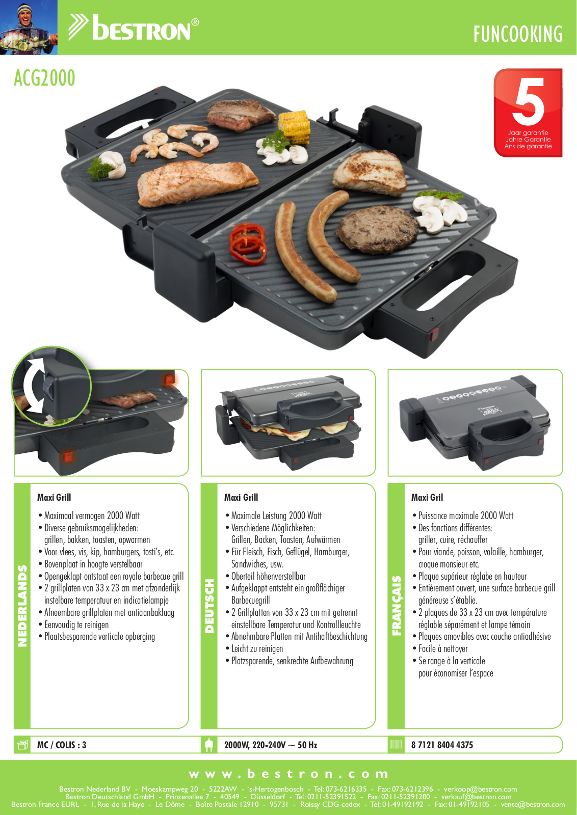 Bestron ACG2000 User Manual - ManualMachine.com