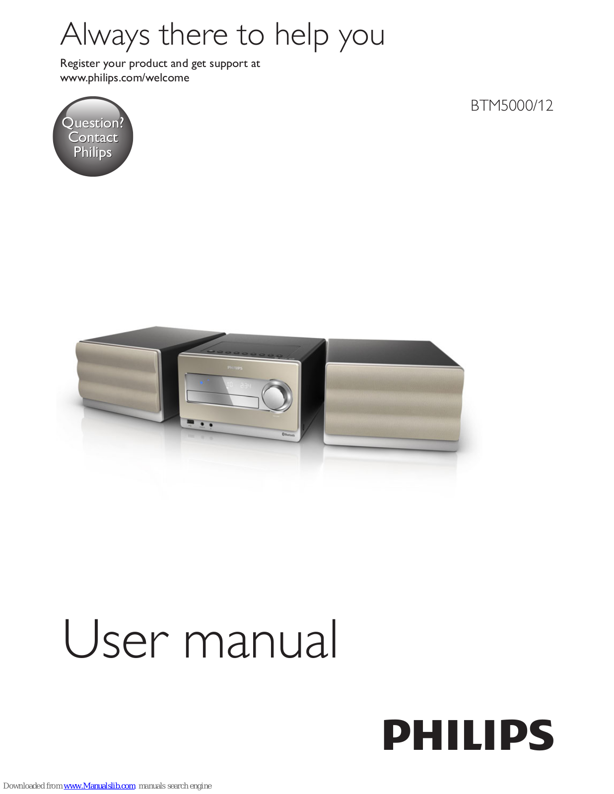 Philips BTM5000, BTM5012, BTM5000/12 User Manual - ManualMachine.com