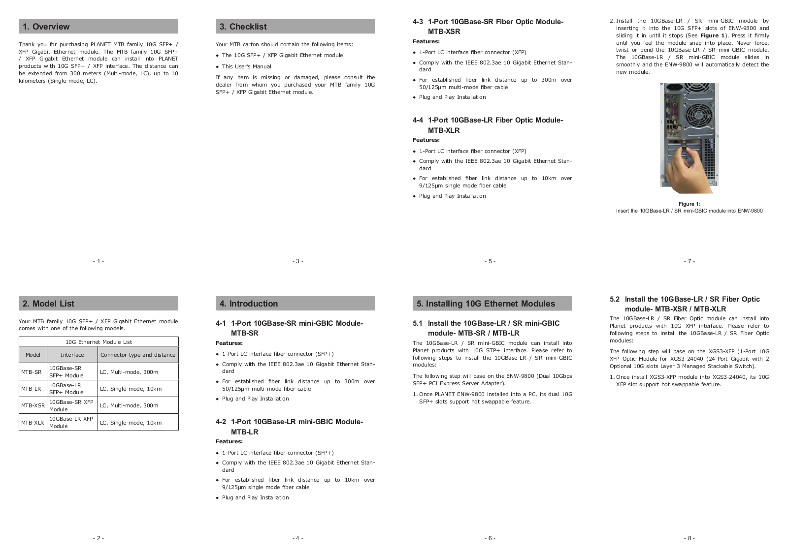 PLANET EM-MII User Manual