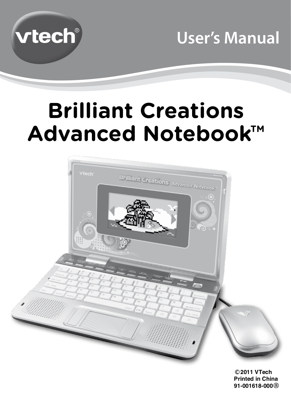 VTech Brilliant Creations Advanced Notebook Owner's Manual