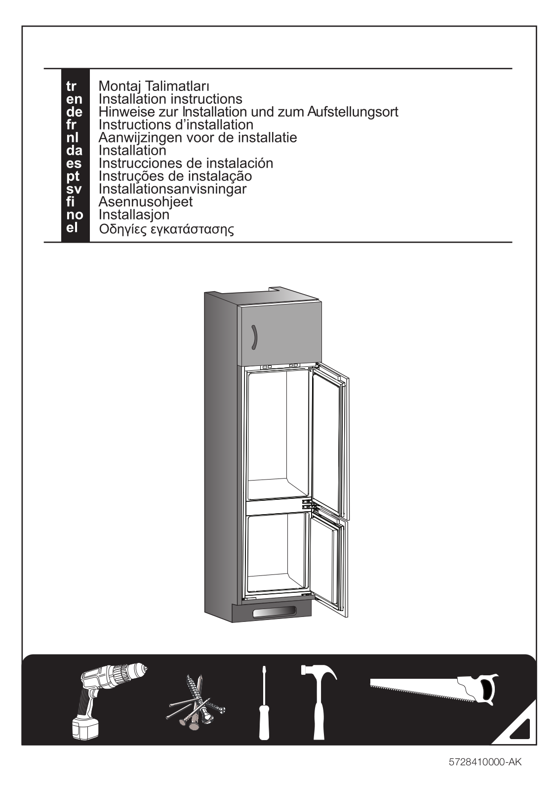 Blomberg BRFB1050FFBIN Installation Guide