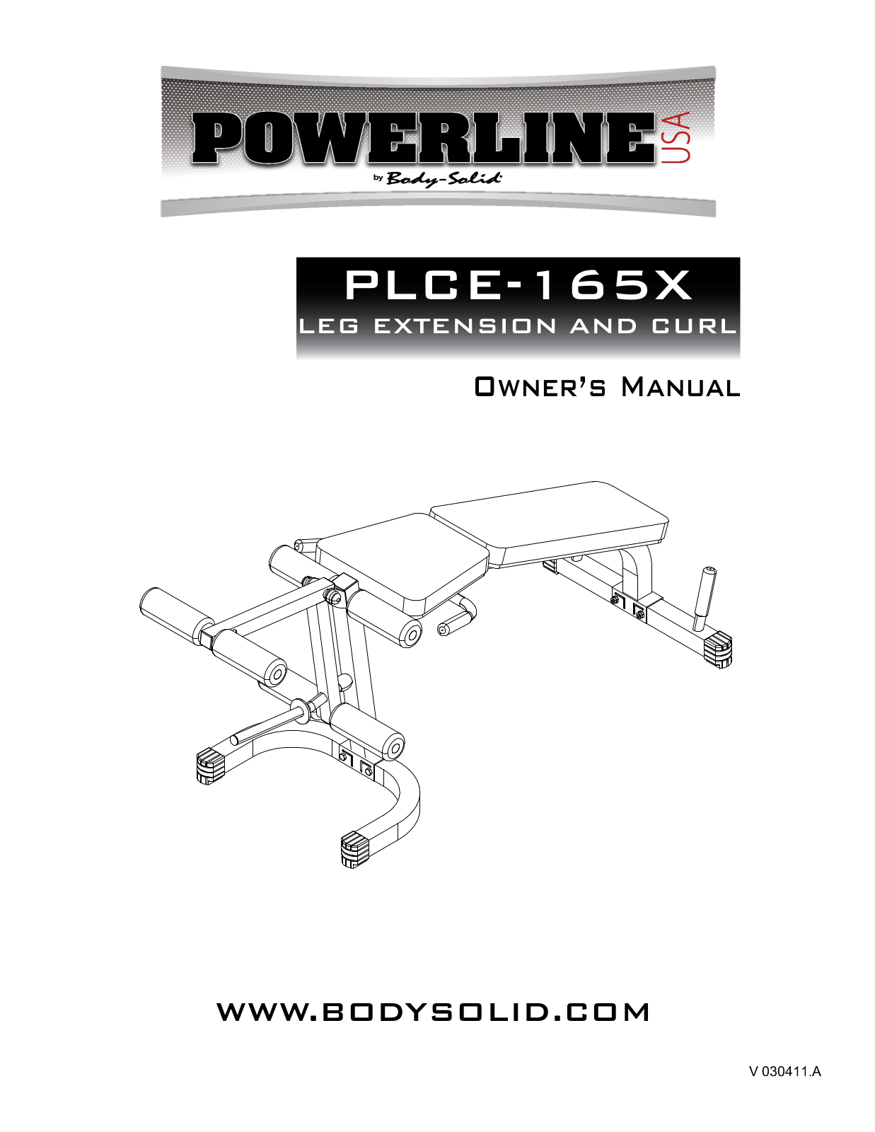 Body Solid PLCE165X User Manual