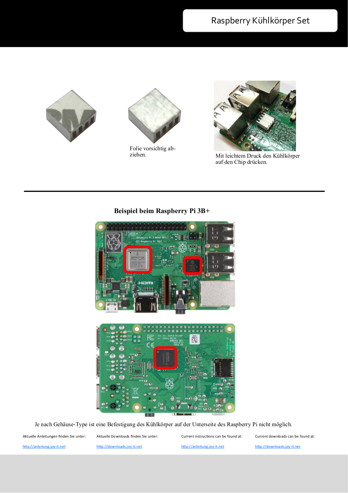 Joy-it RB-HEATSINK User guide