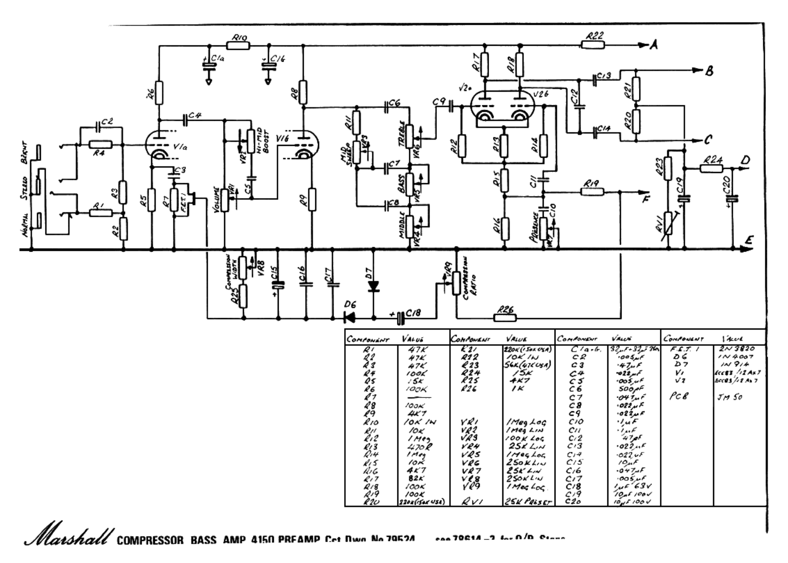 Marshall 4150 schematic