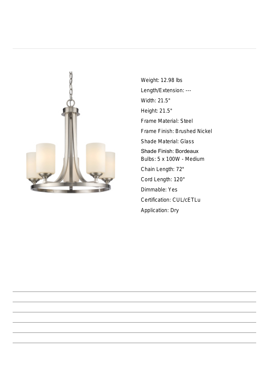 Fleur De Lis Living FDLV1125 Specifications - ManualMachine.com