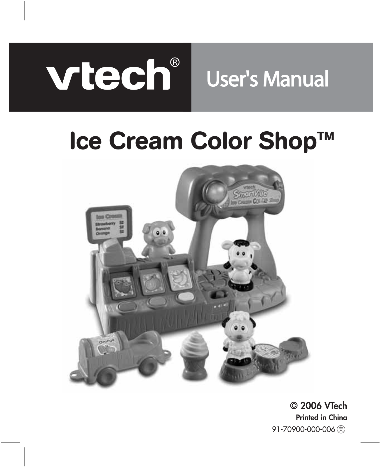 VTech SmartVille - Ice Cream Color Shop Owner's Manual