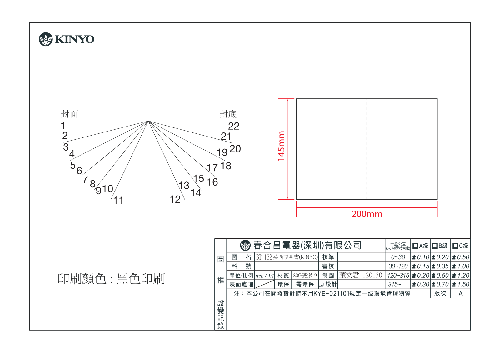 Kinyo BT132 User Manual