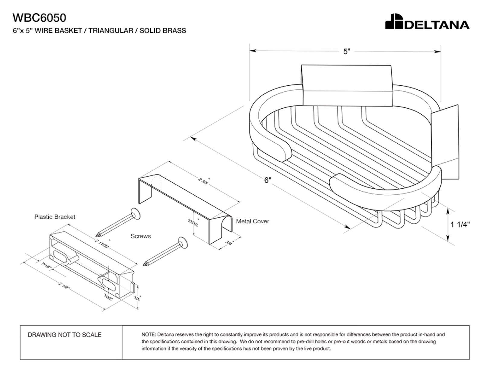 Deltana DLTA3184 Specifications