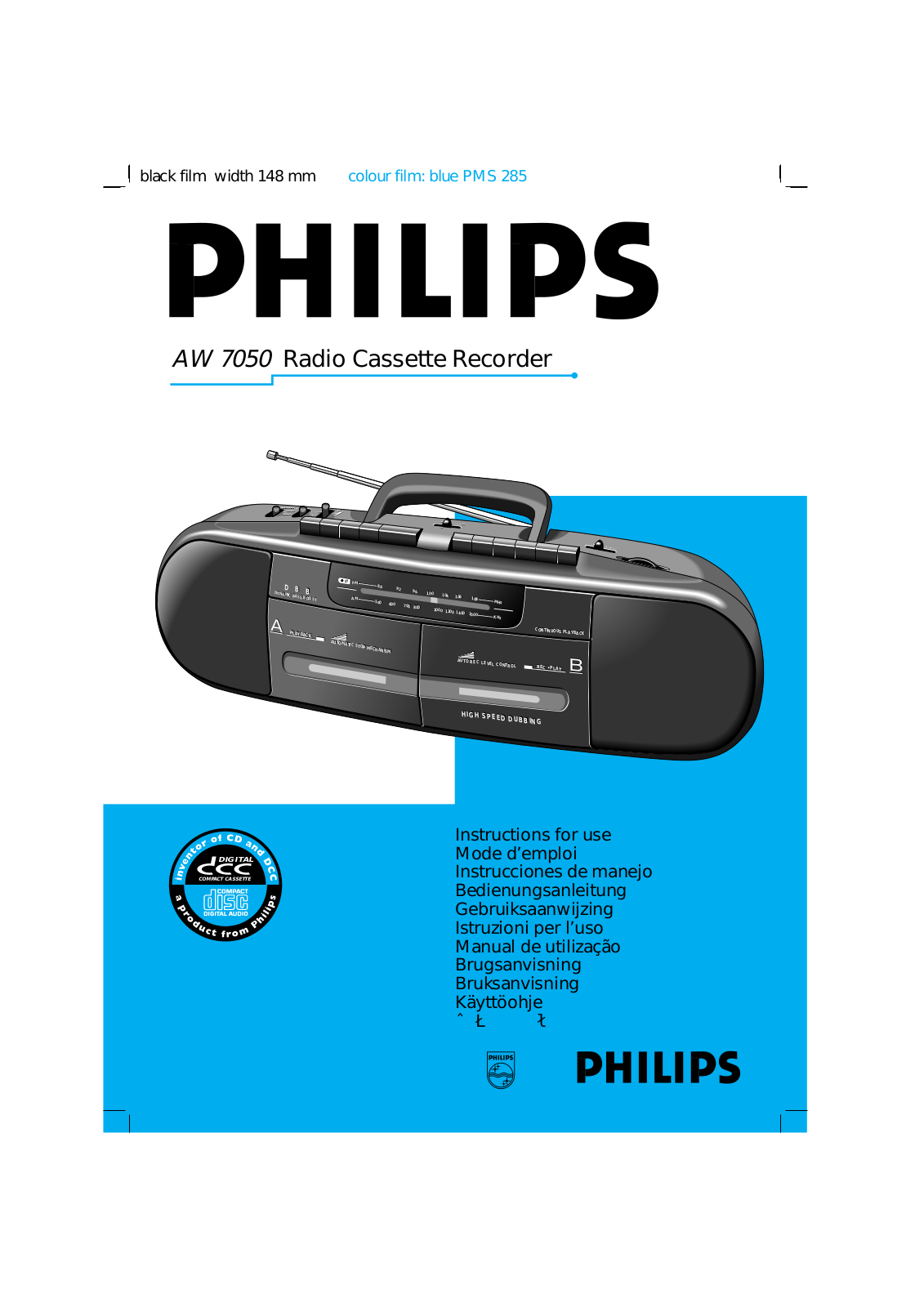 Philips AW7050 User manual