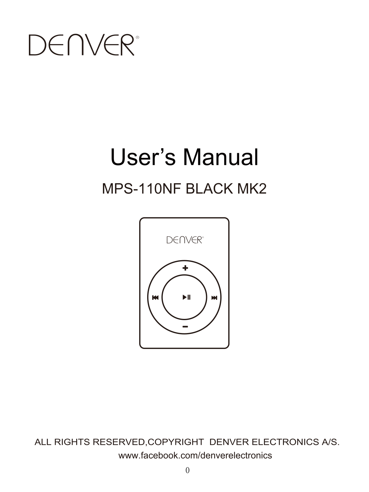 DENVER MPS-110NF MK2 User guide - ManualMachine.com