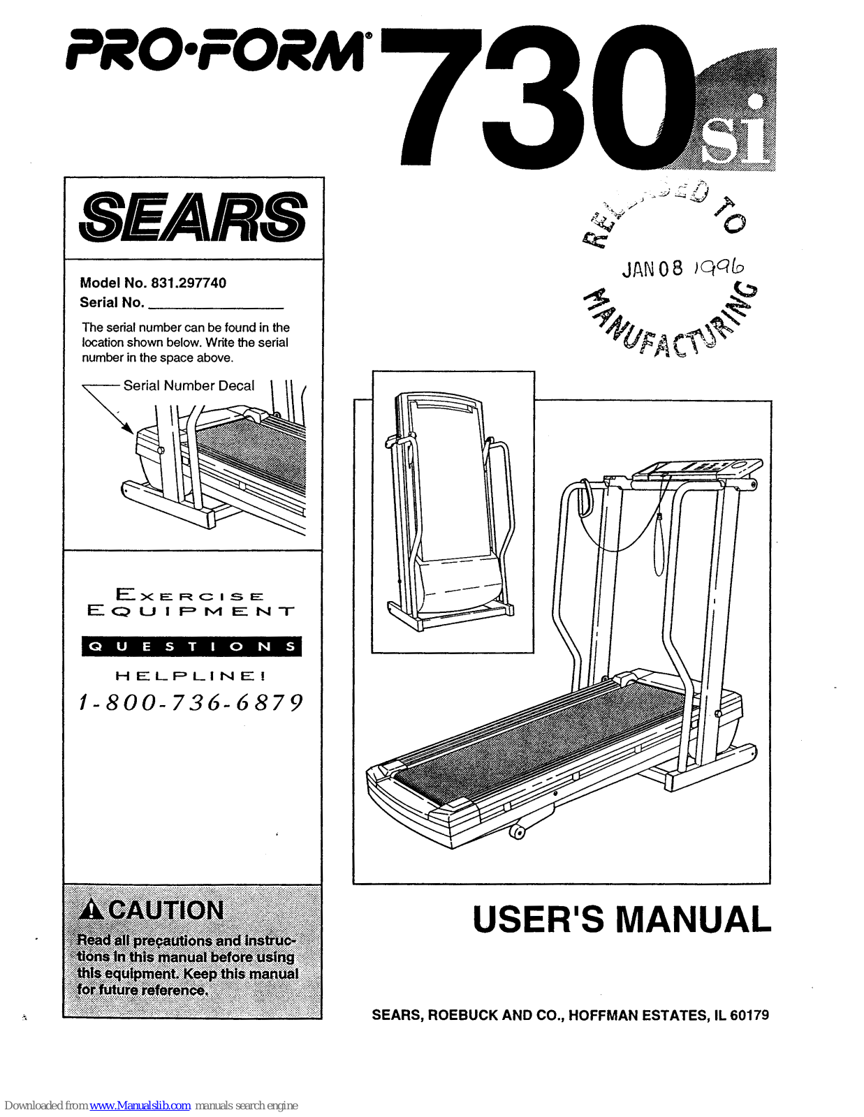 Pro-Form 730si User Manual