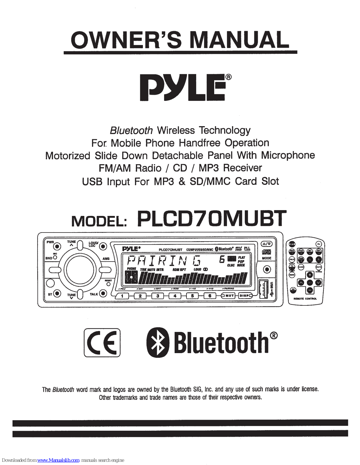 Pyle PLCD70MUB User Manual - ManualMachine.com