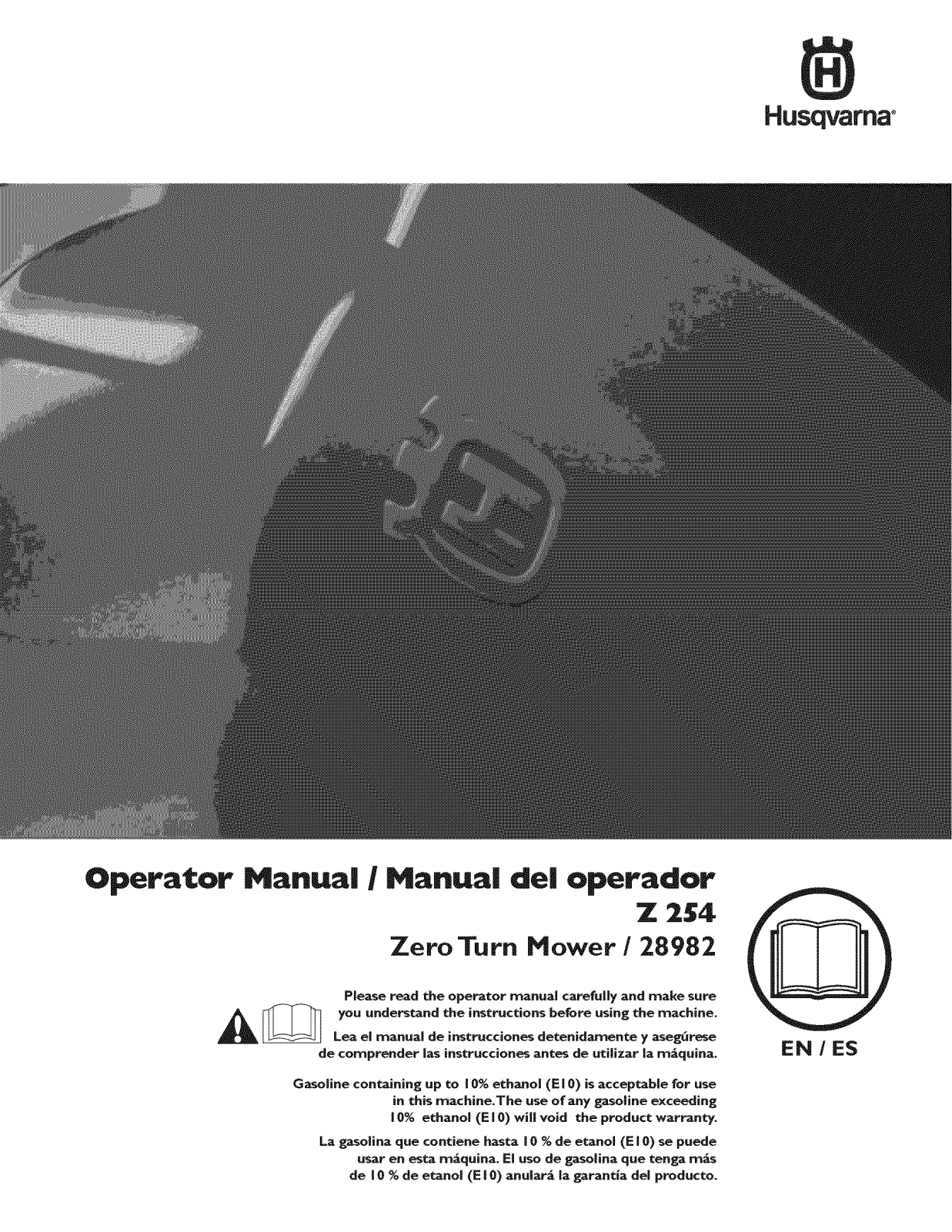 Husqvarna Z254-28982, 28982 Owner’s Manual