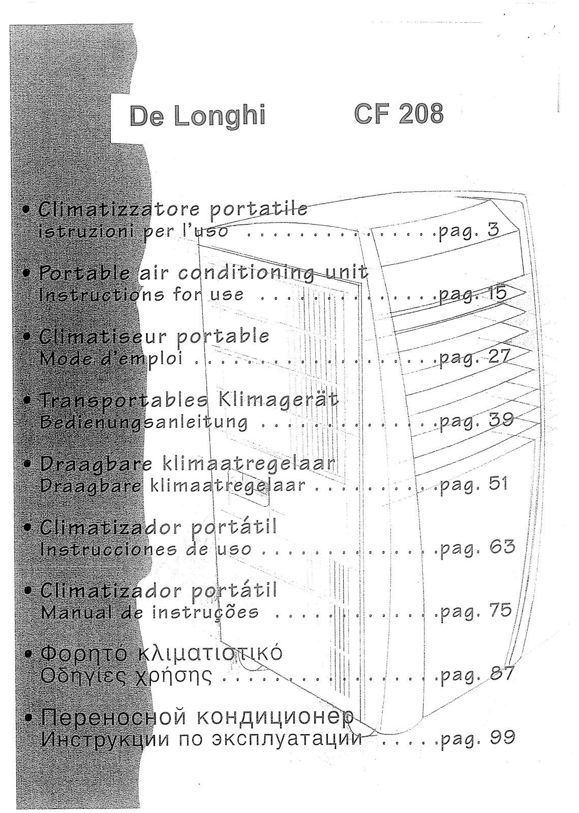 DeLonghi CF208 User Manual