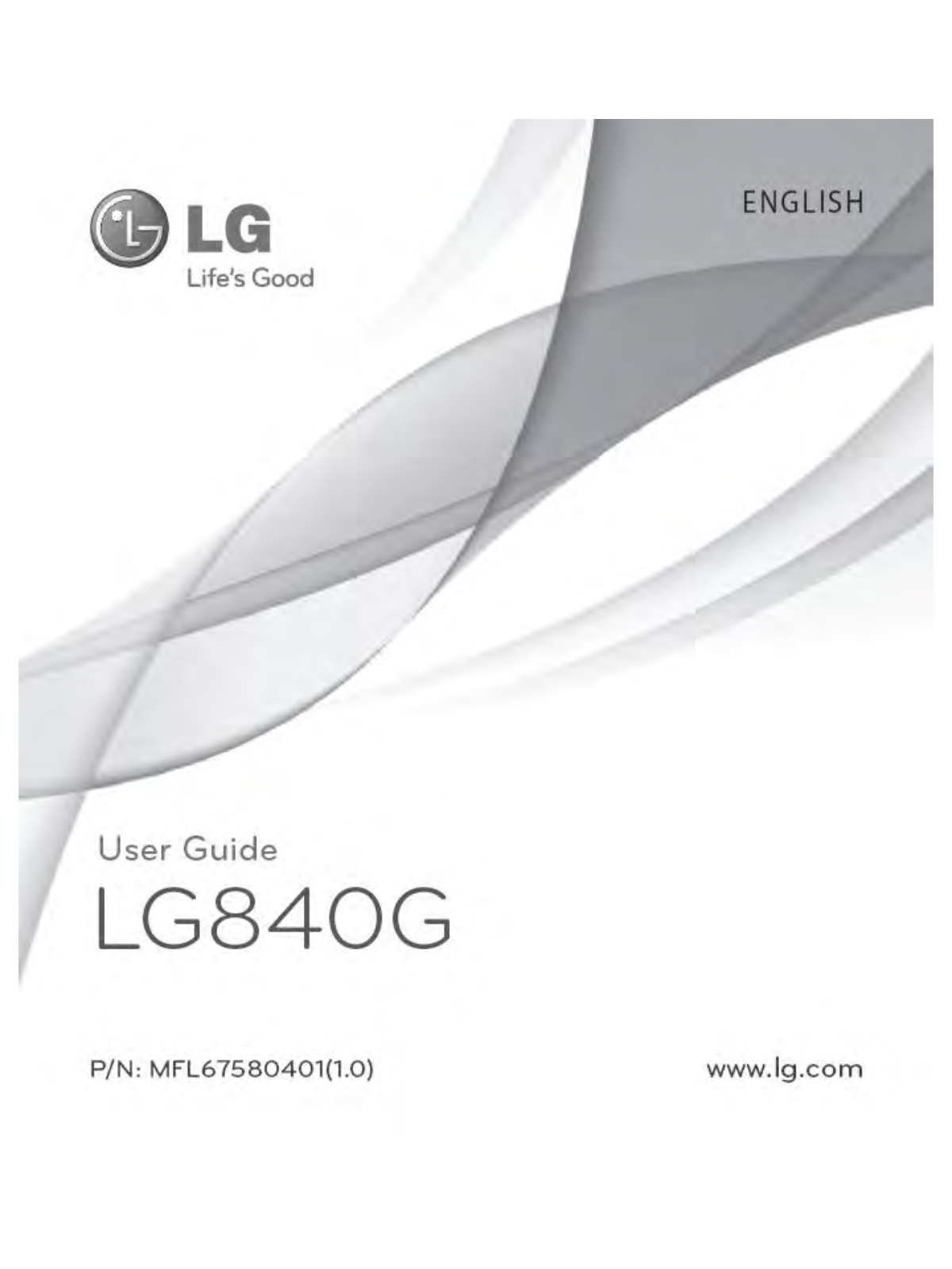 LG LG840G User Manual