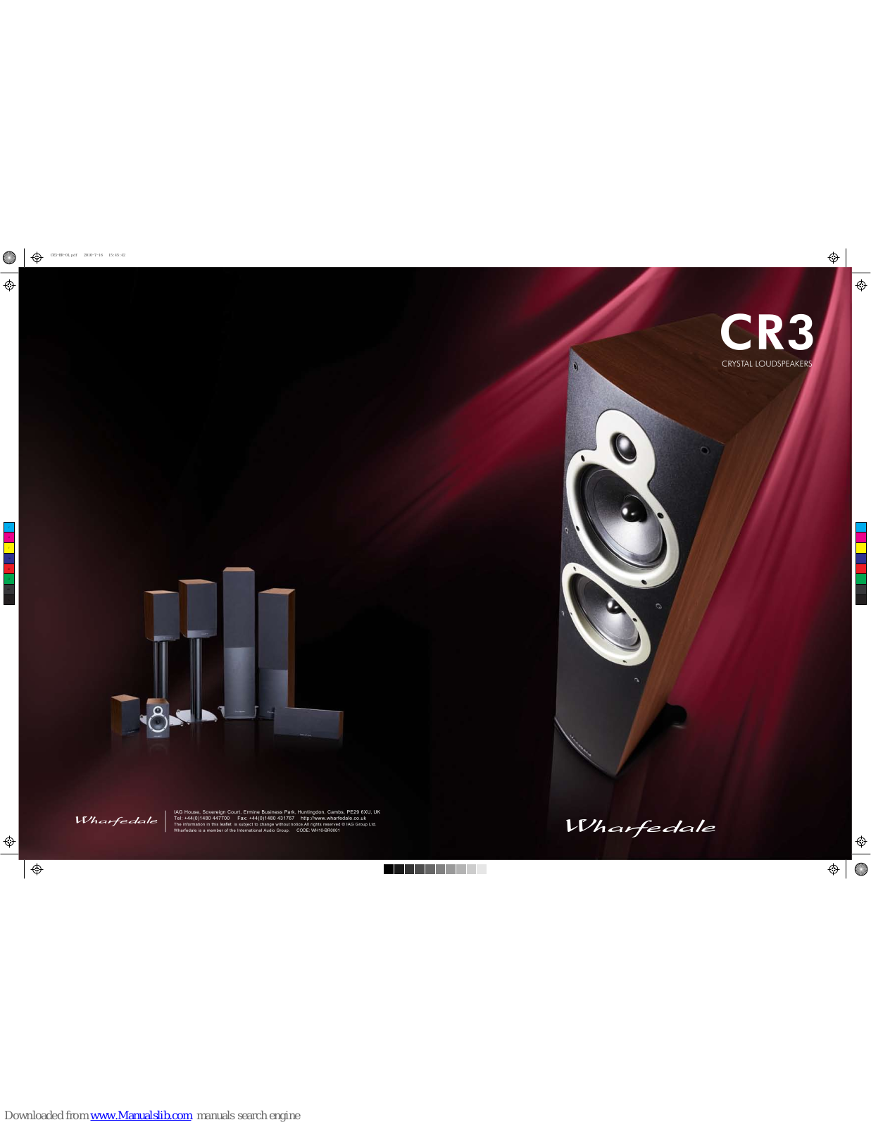 Wharfedale Pro CR30.1, CR30.2, CR30.3, CR30.4, CR30.5 Spesification