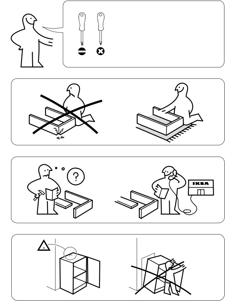 Ikea S39161596, S39161619, S49161529, S89161631, S29161634 Assembly instructions