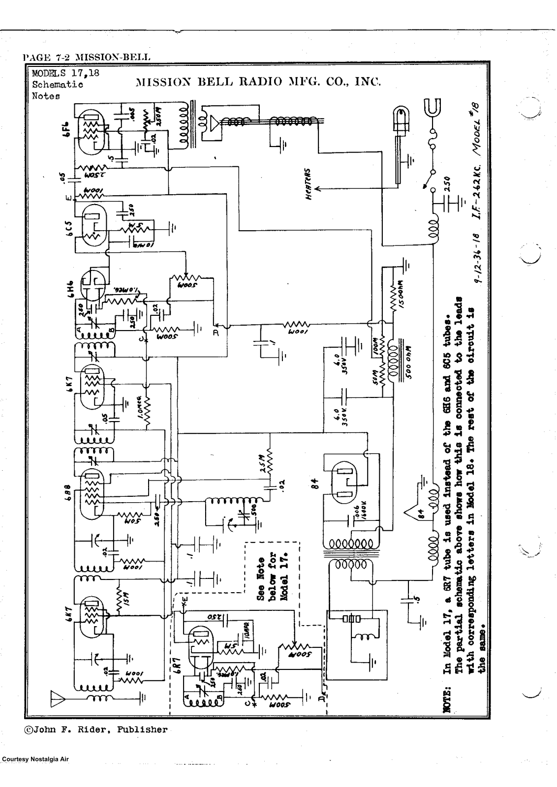 Mission Bell Radio 17 Schematic - ManualMachine.com