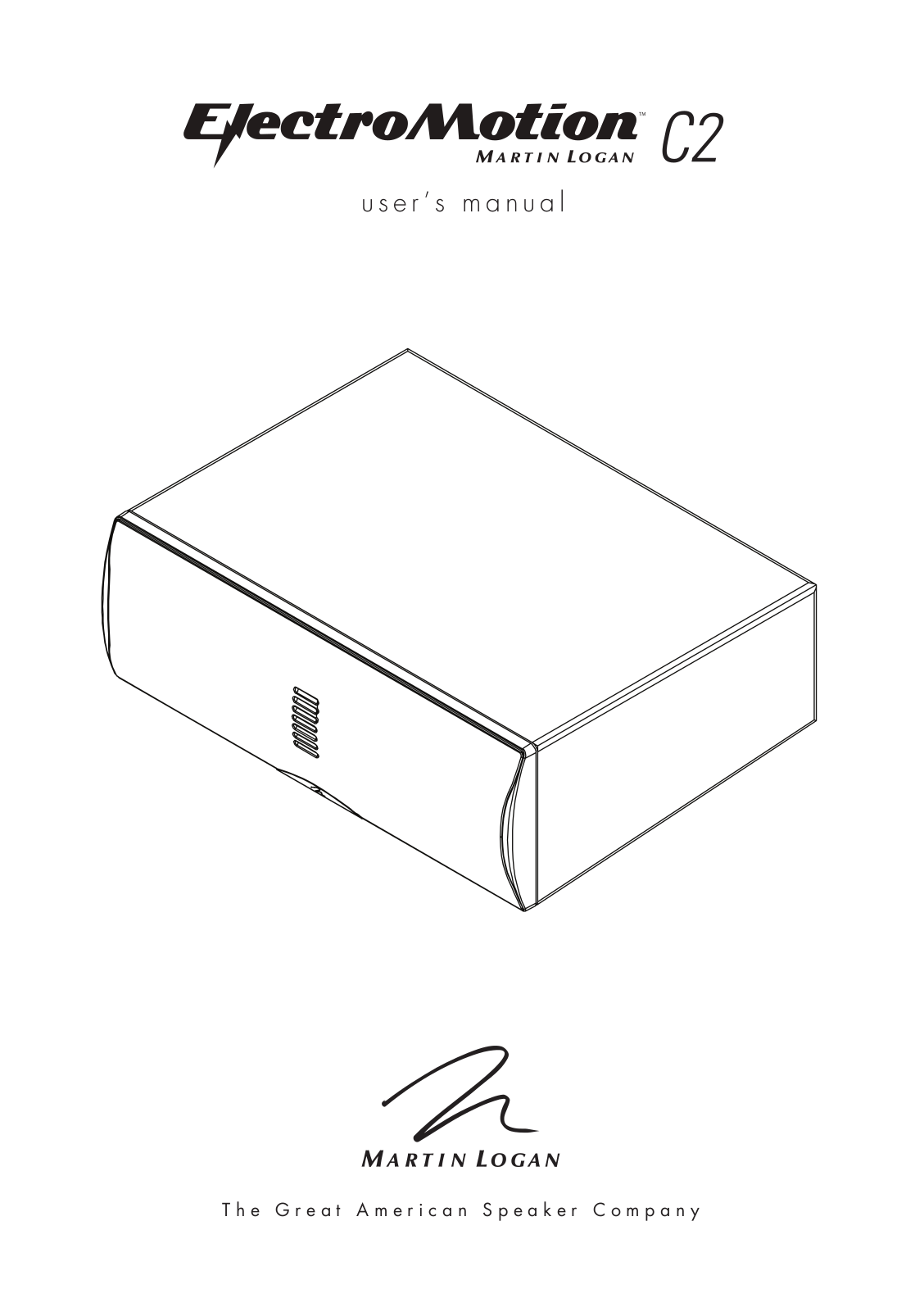 MartinLogan C2 User Manual